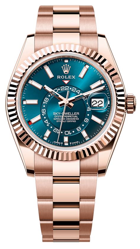 rose gold rolex sky dweller replica|rolex sky dweller 336935 price.